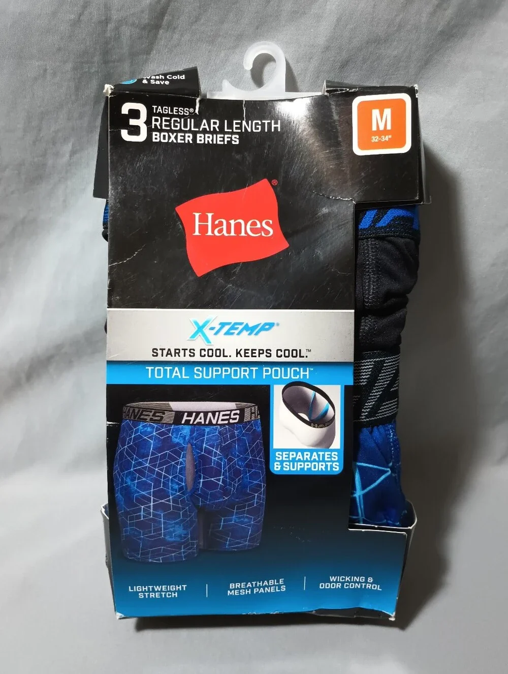 Hanes Men's Tagless Regular Length Boxer Brief Underwear